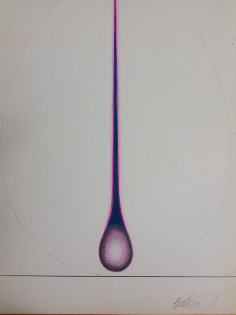 1974 - Tempera, matita e pastello su carta - cm 50x35